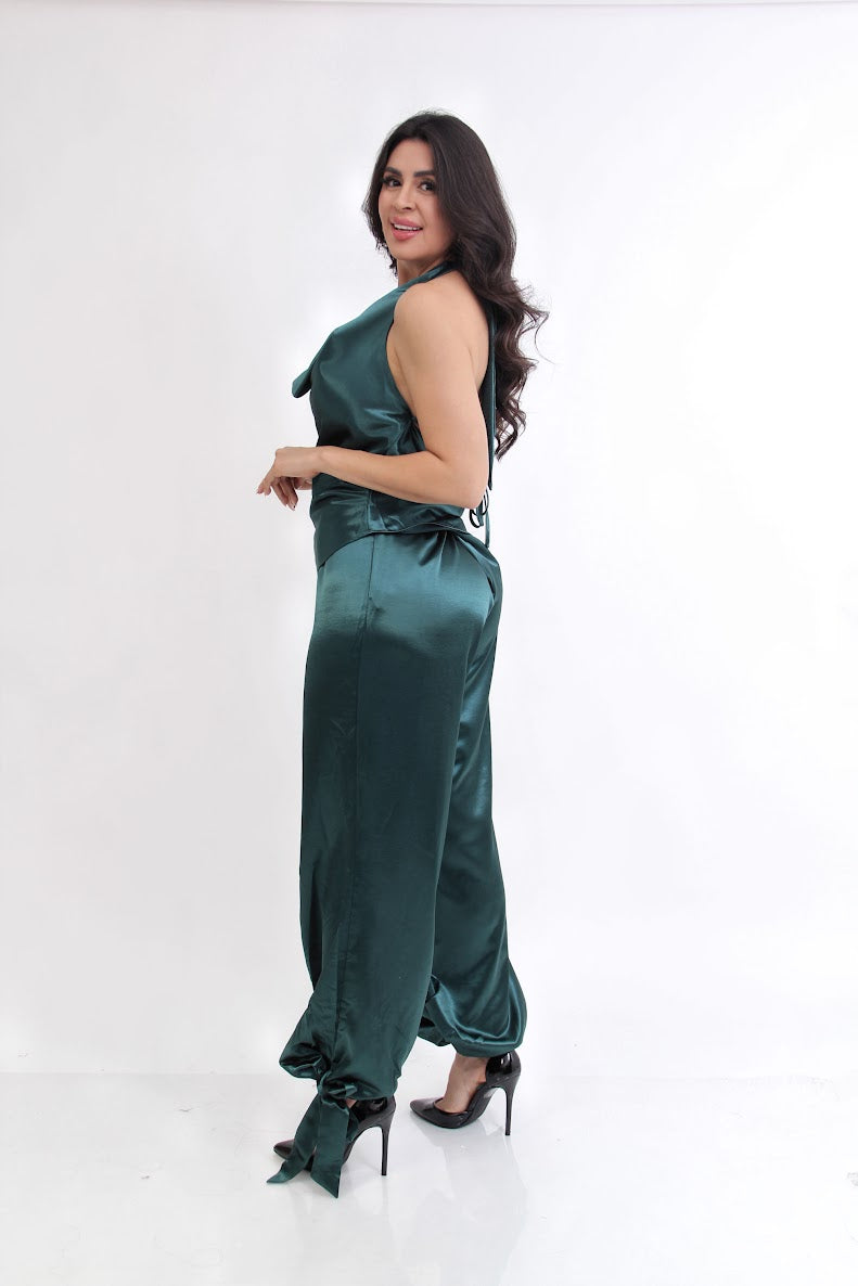 SET SATIN NUDO TOBILLOS