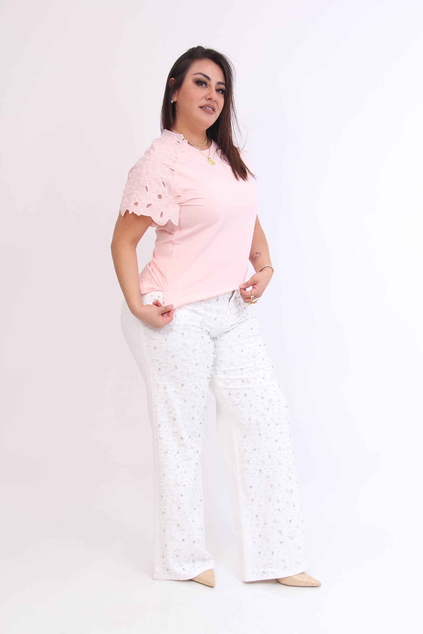 Blusa Flor de Manga