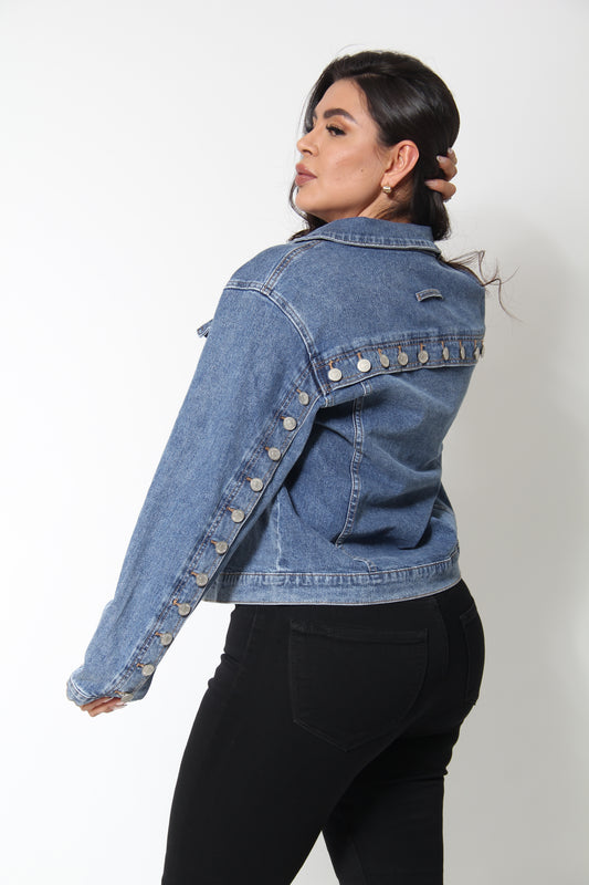 CHAQUETA MEZCLILLA LARGA STOPEROLES