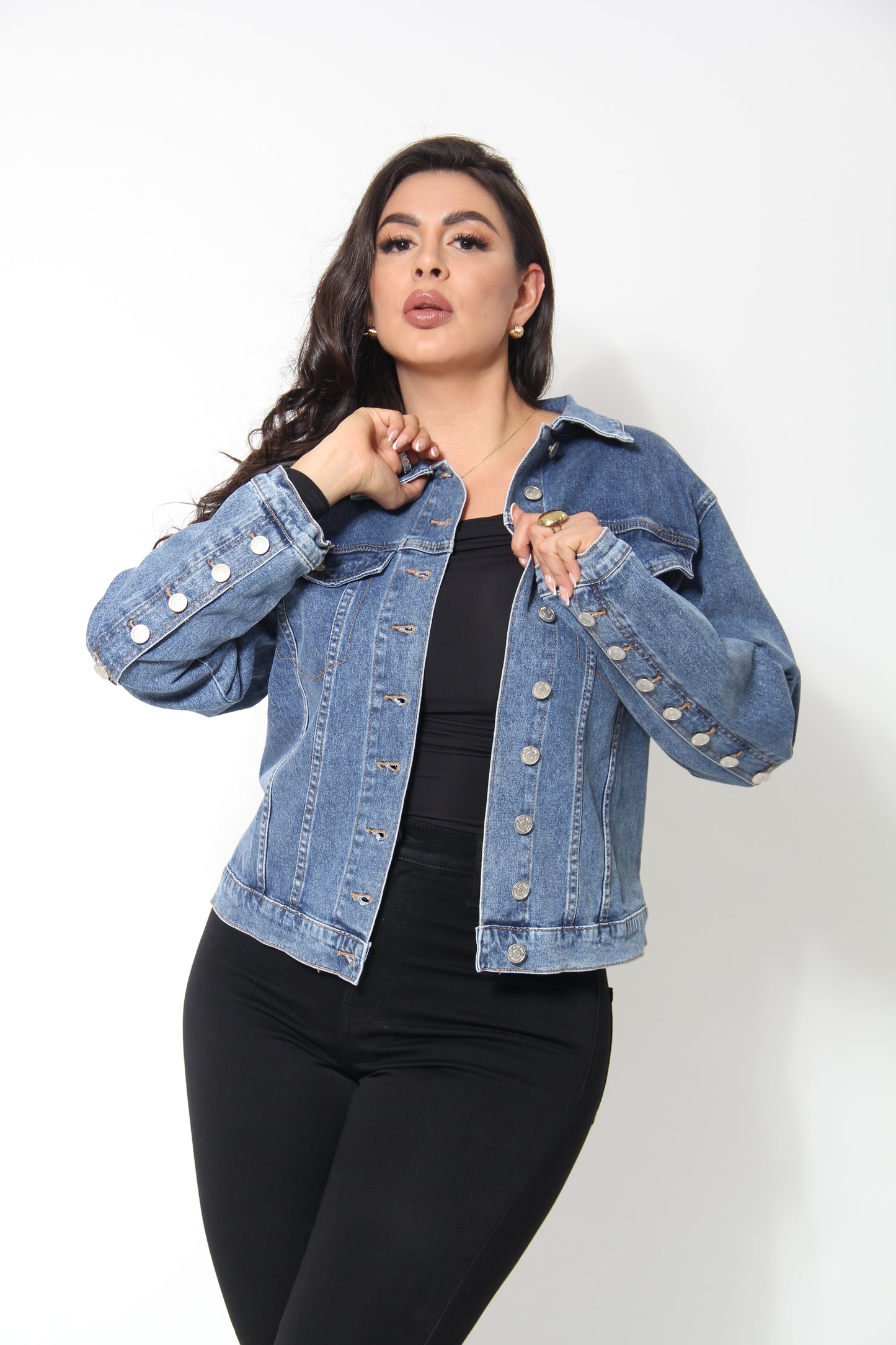 CHAQUETA MEZCLILLA LARGA STOPEROLES