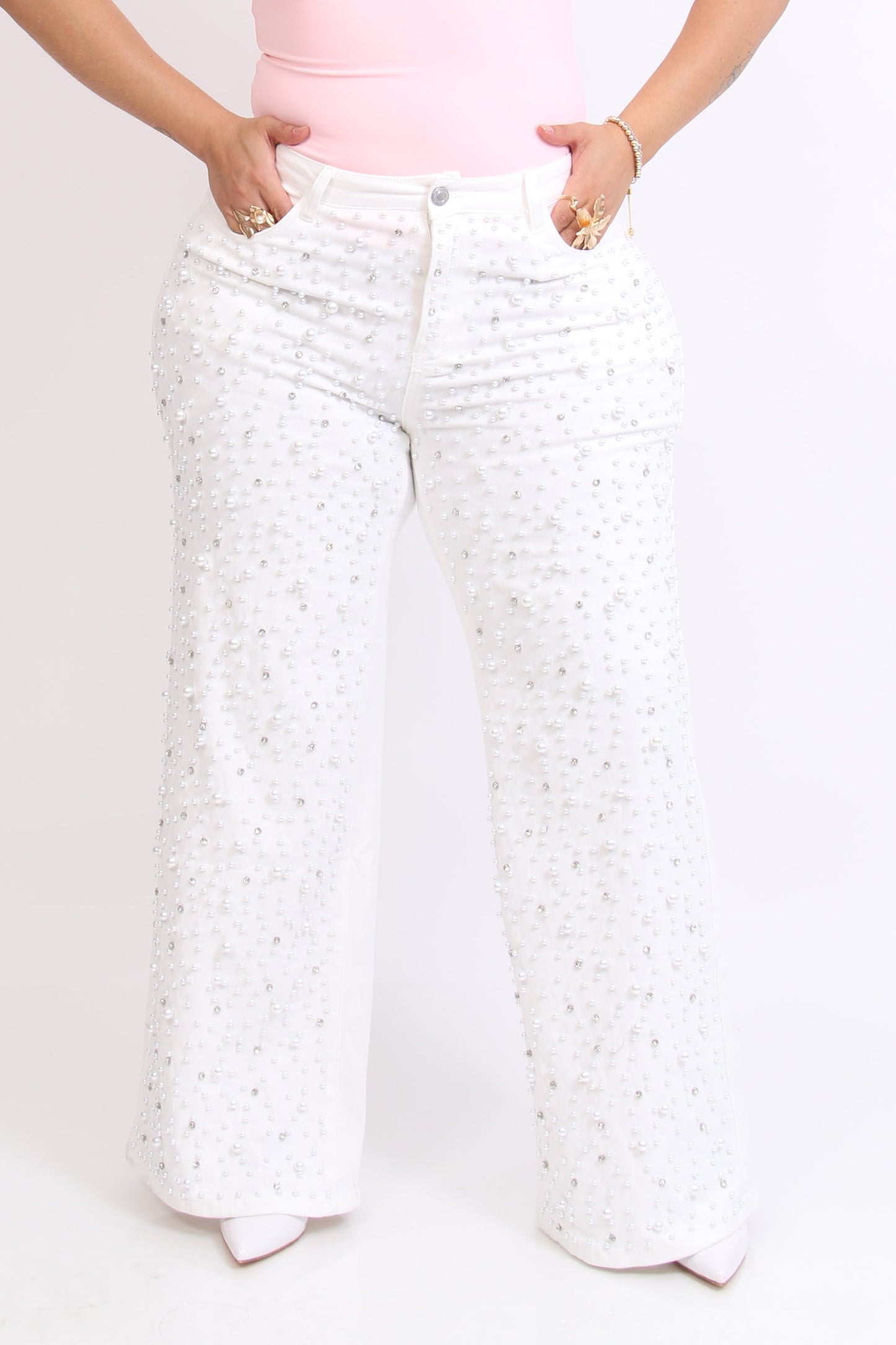 Pantalon Campana Ivory
