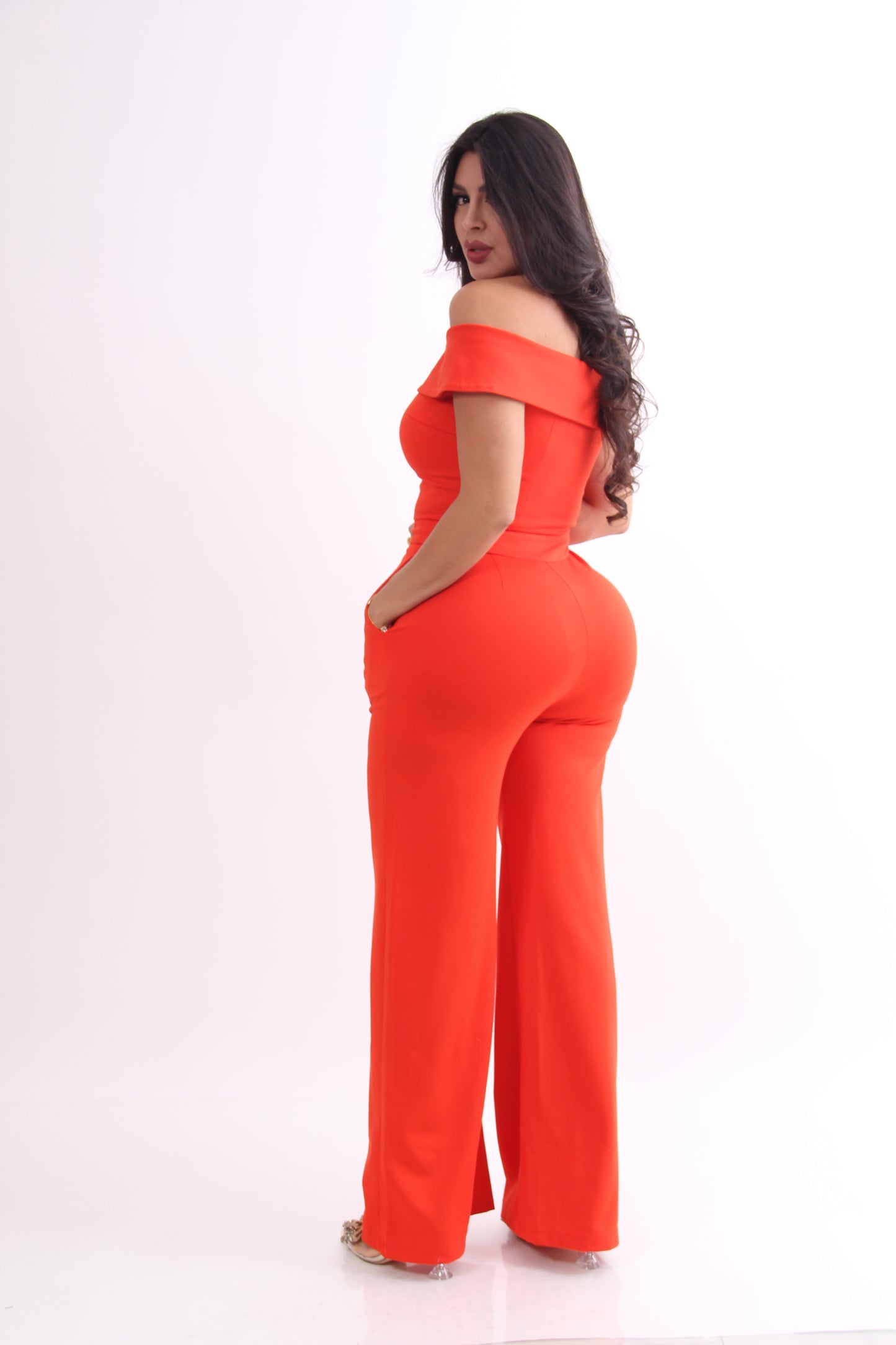 SET PANTALON VESTIR BLUSA OFF SHOULDER