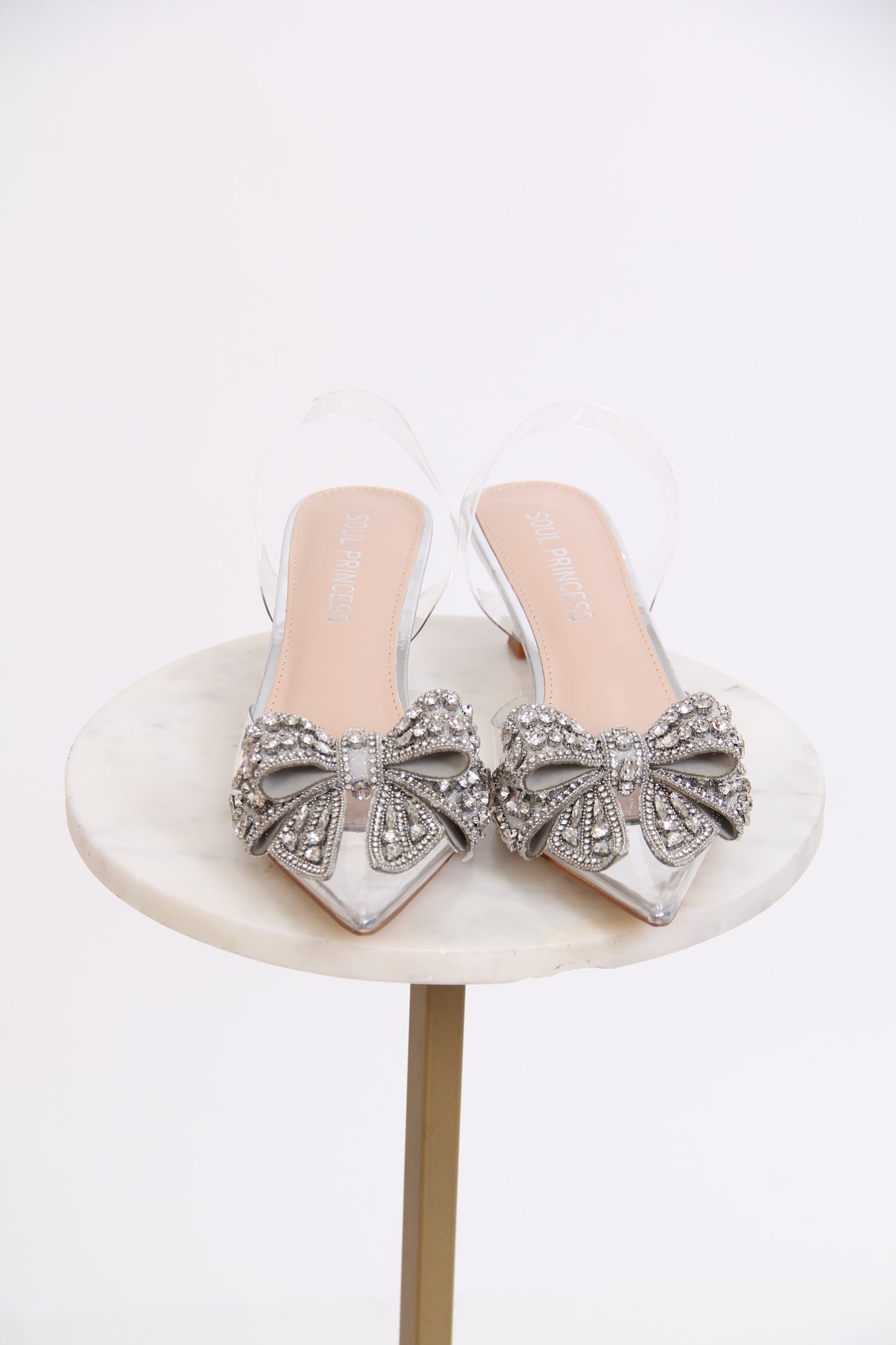 ZAPATILLA MOÑO TRANSPARENTE