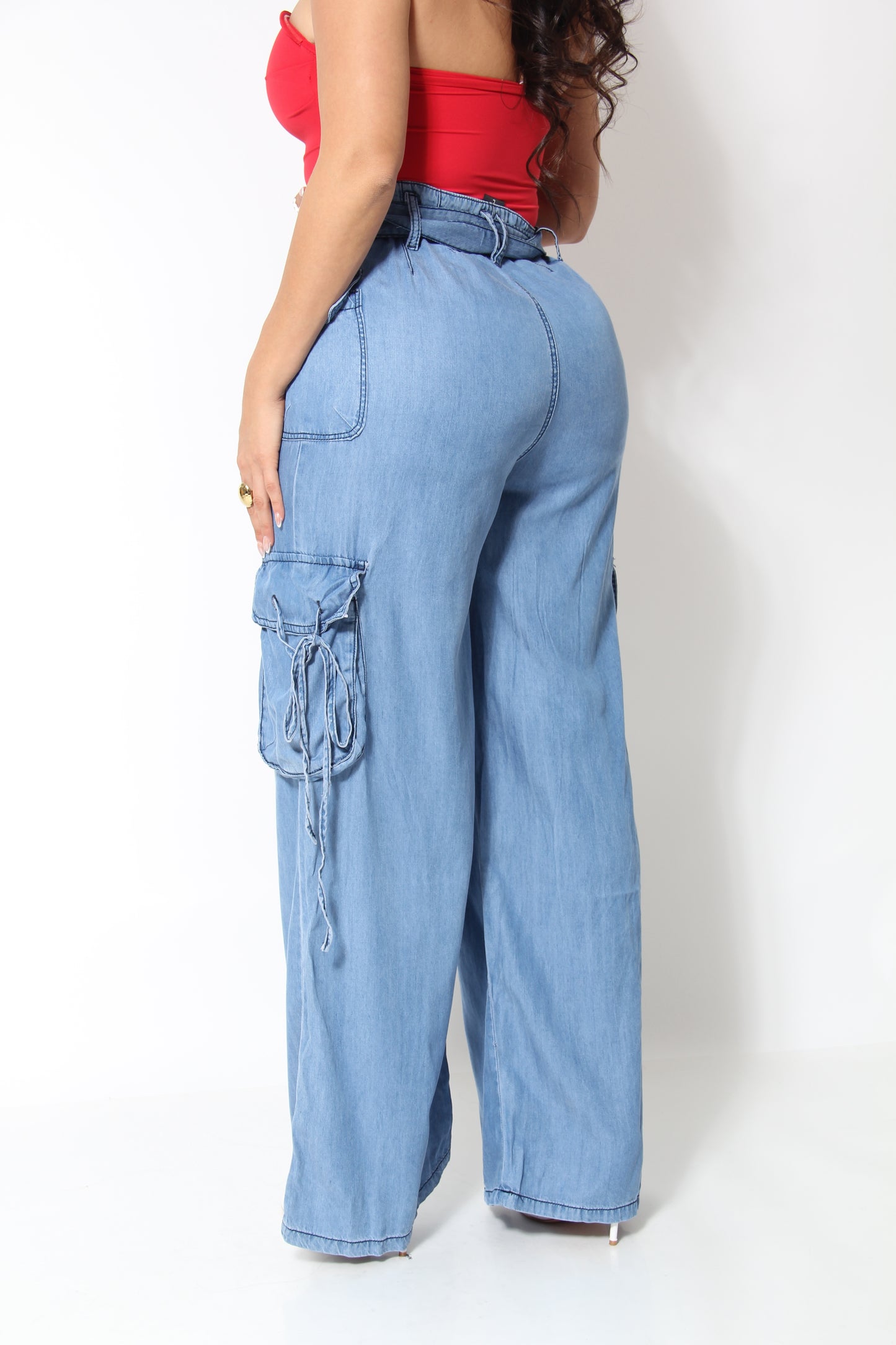 PANTALON MEZCLILLA DELGADA BOLSAS LATERALES