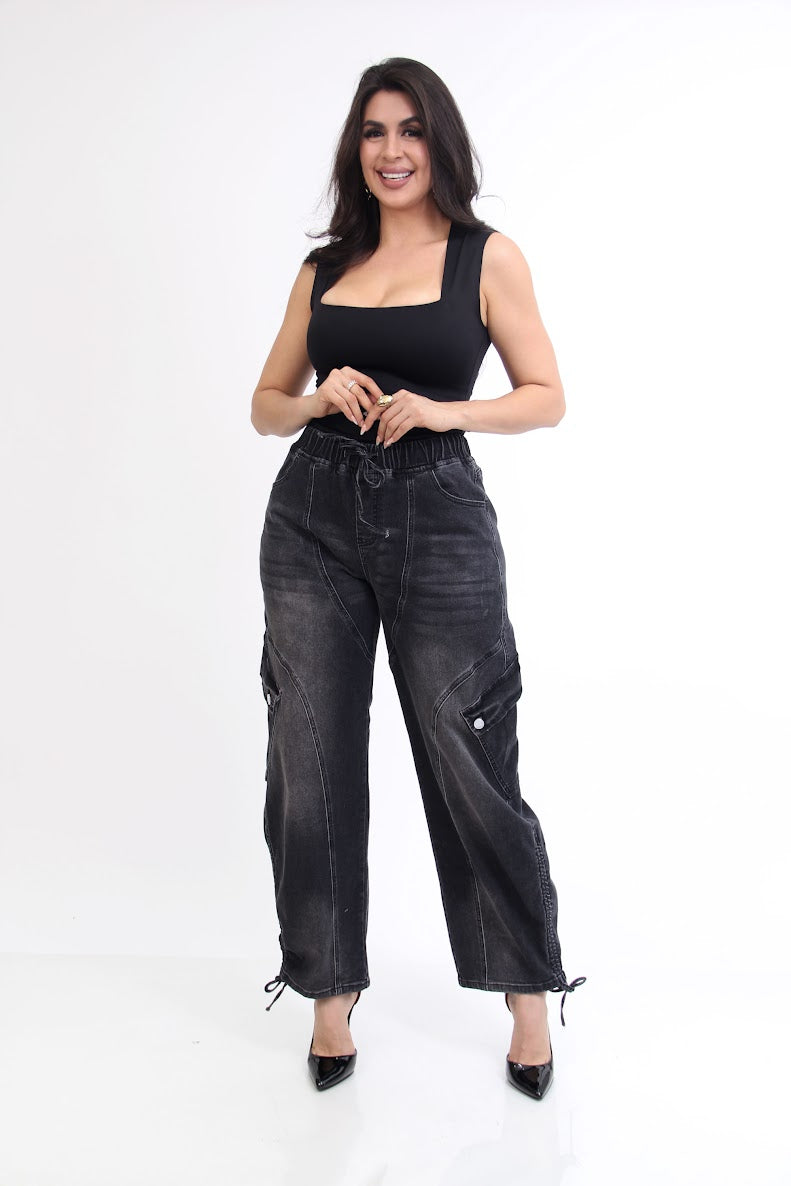 Pantalon de Mezclilla Cargo