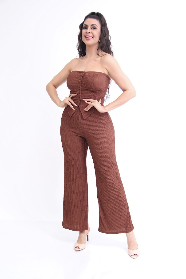 SET CONFORT STRAPPLE BOTONES BLUSA