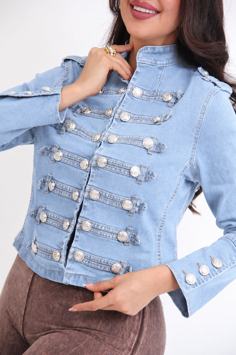 CHAQUETA NAPOLEON DE MEZCLILLA
