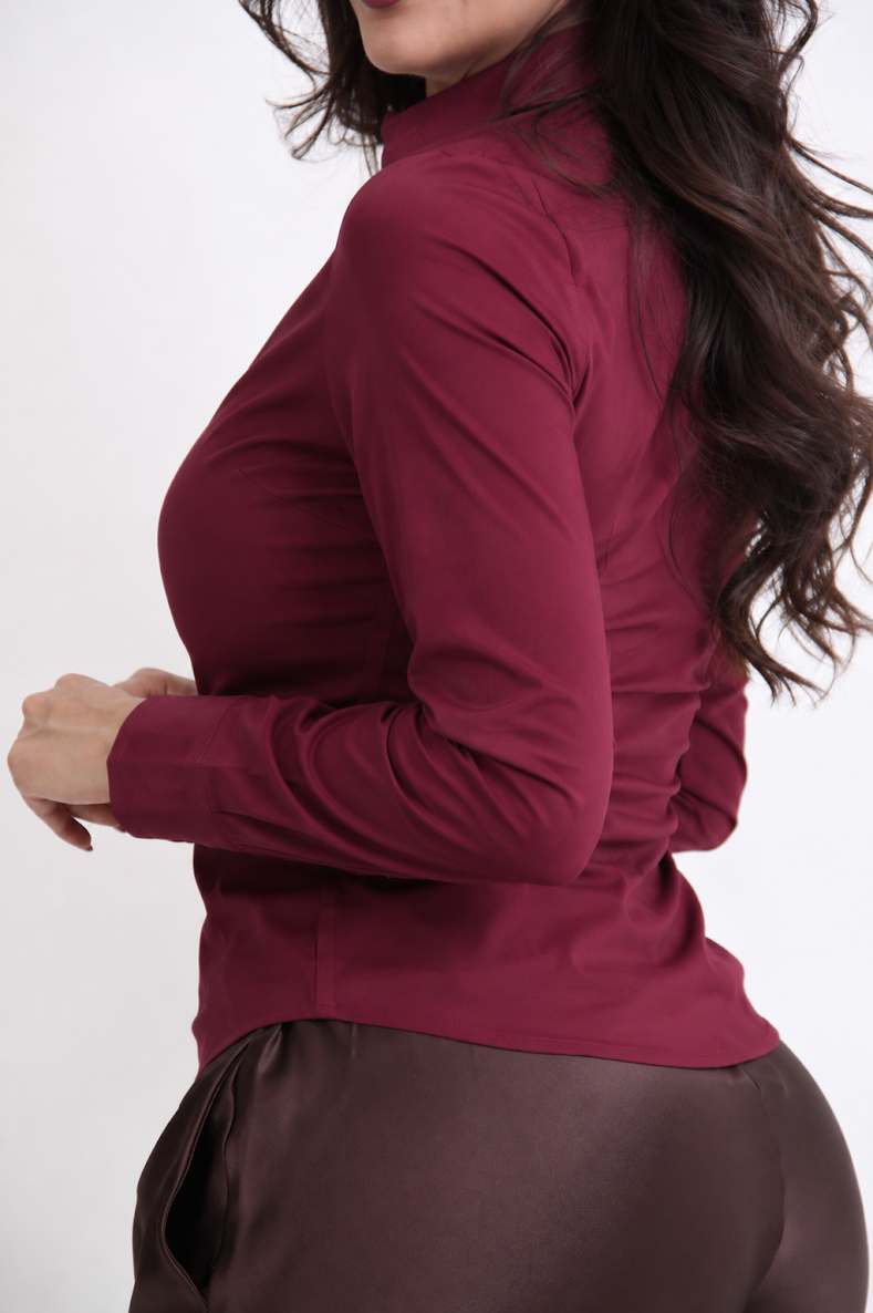 BLUSA DE VESTIR BOTONERA BASICA