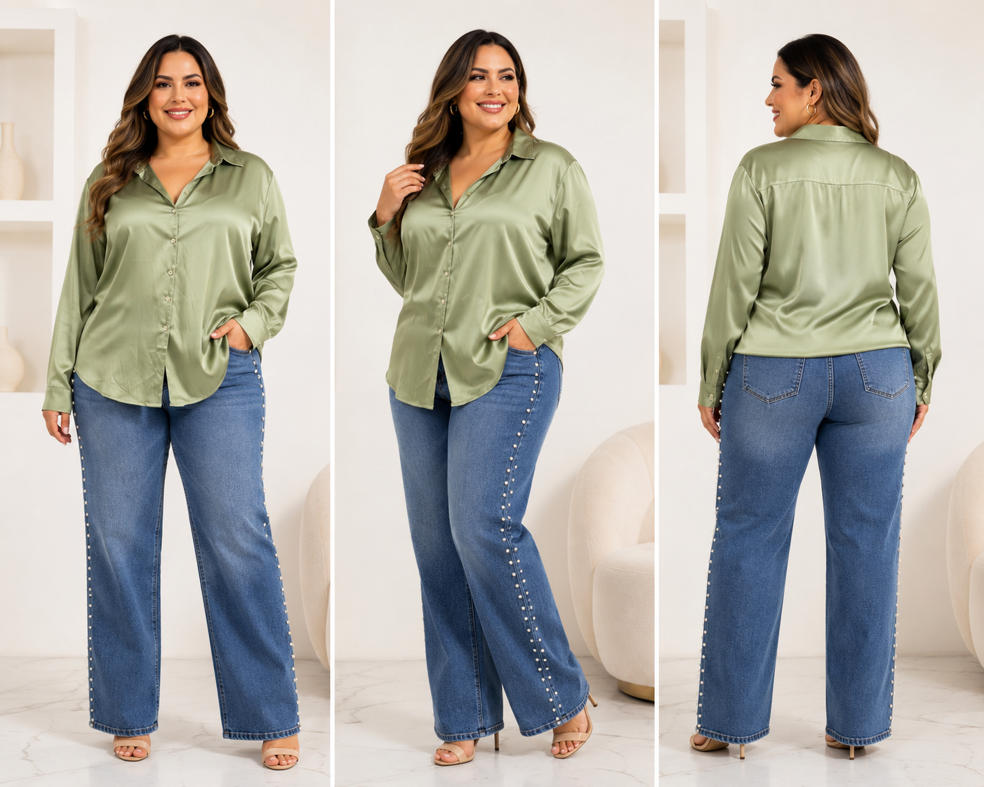 PANTALON MEZCLILLA PERLAS