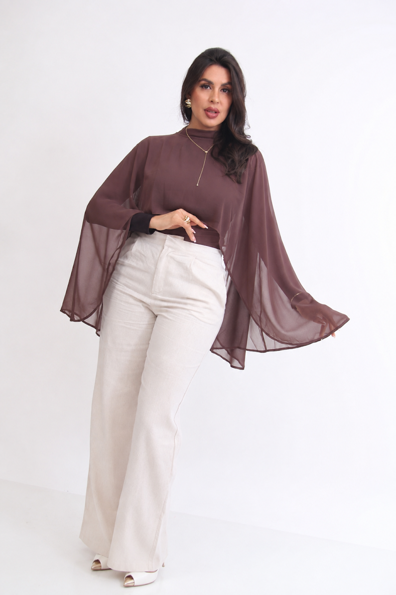 BLUSA TRANSPARENCIA CAIDA