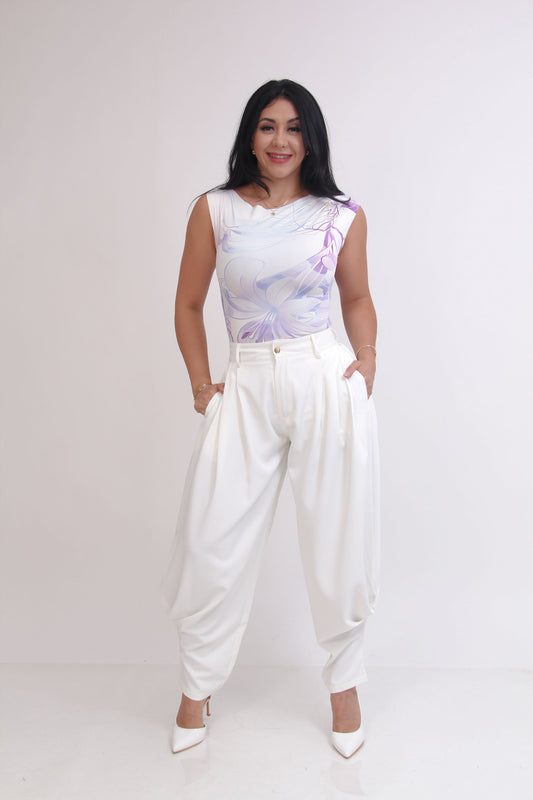 BODY LICRA ESTAMPADO HOJAS