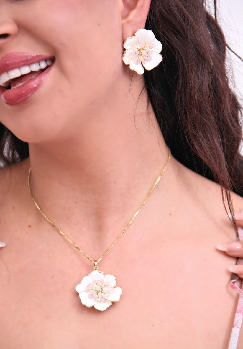SET COLLAR ANILLO Y ARETES
