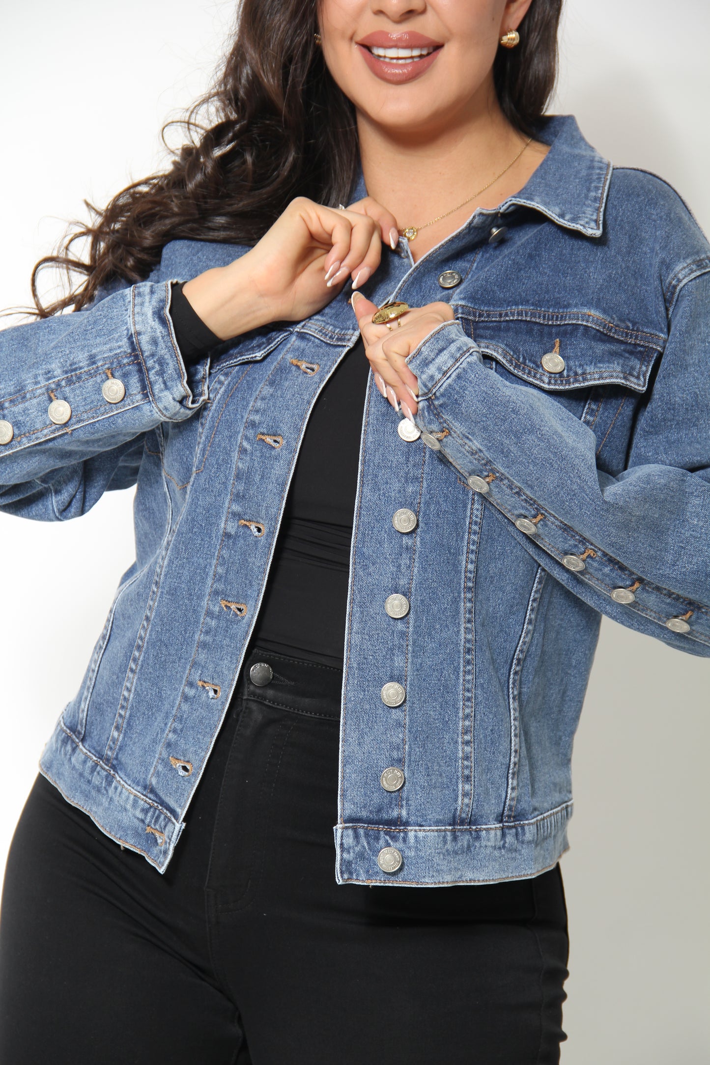CHAQUETA MEZCLILLA LARGA STOPEROLES