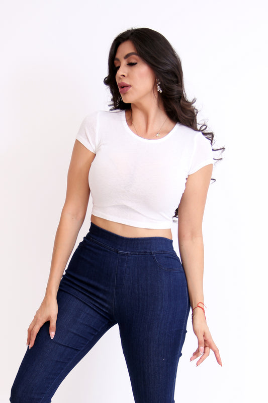 Playera Básica Crop Top