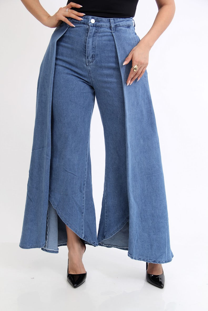 Pantalon de Mezclilla Pliegue