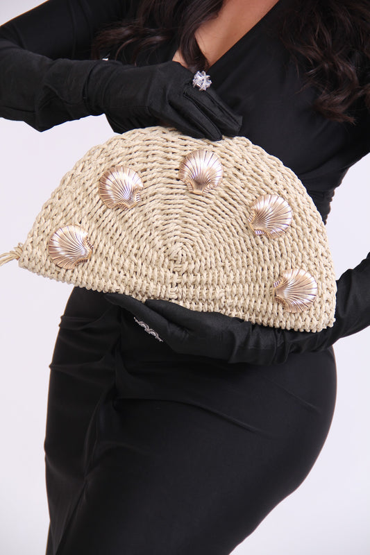 BOLSO YUTE CURVA DIJES CONCHAS