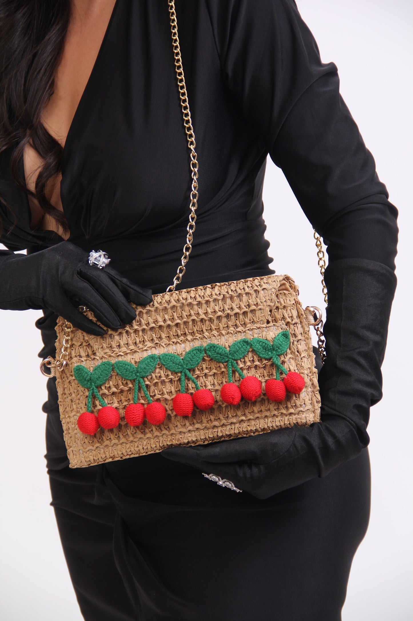BOLSO YUTE APLICACION CEREZAS