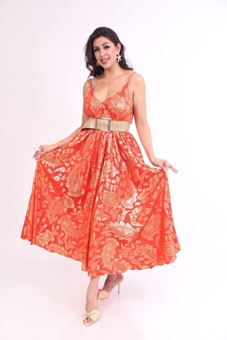 VESTIDO LARGO TIRANTES SIMPLE BOLSAS