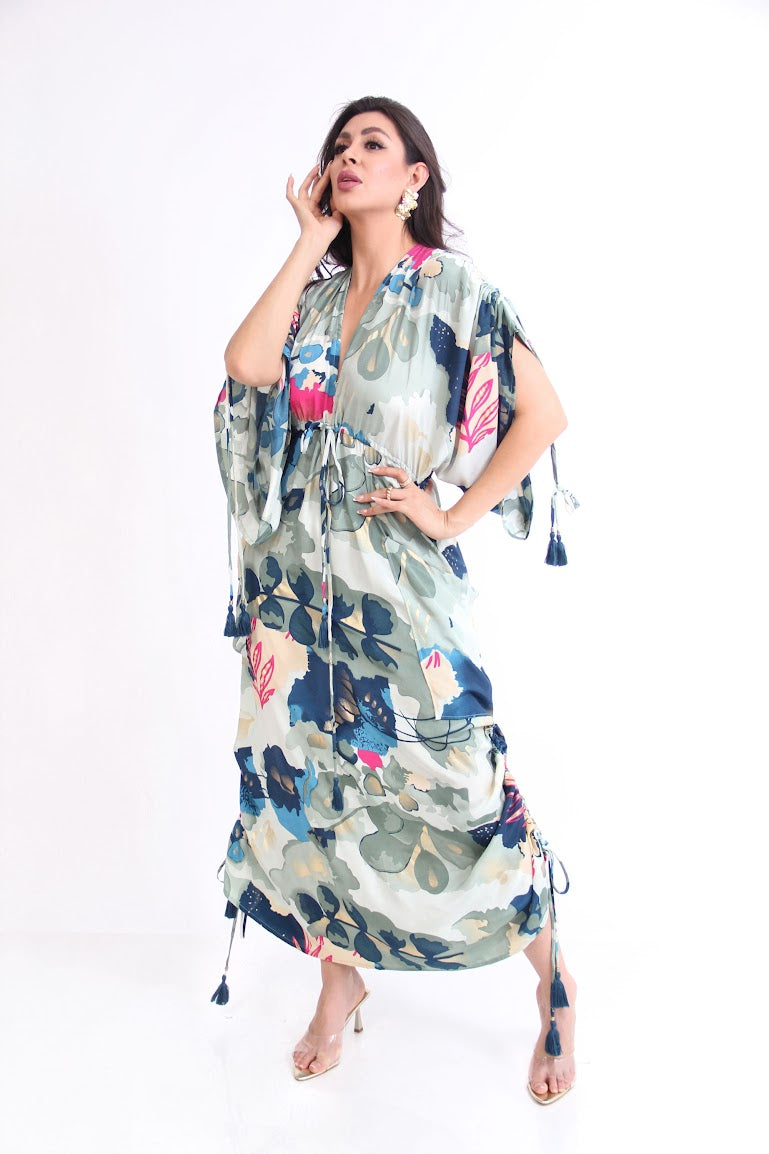 VESTIDO LARGO BOLSAS GRANDES