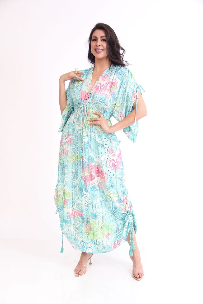 VESTIDO LARGO BOLSAS GRANDES