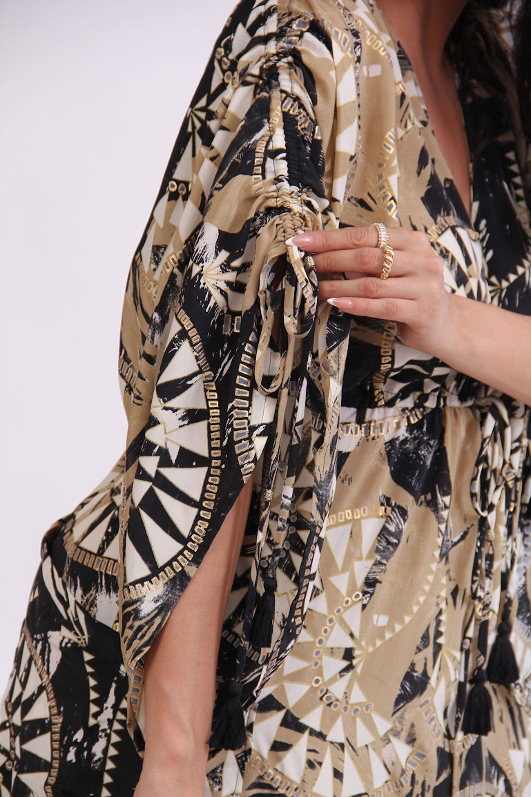 VESTIDO LARGO BOLSAS GRANDES