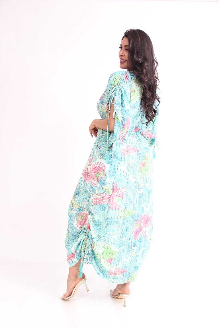 VESTIDO LARGO BOLSAS GRANDES