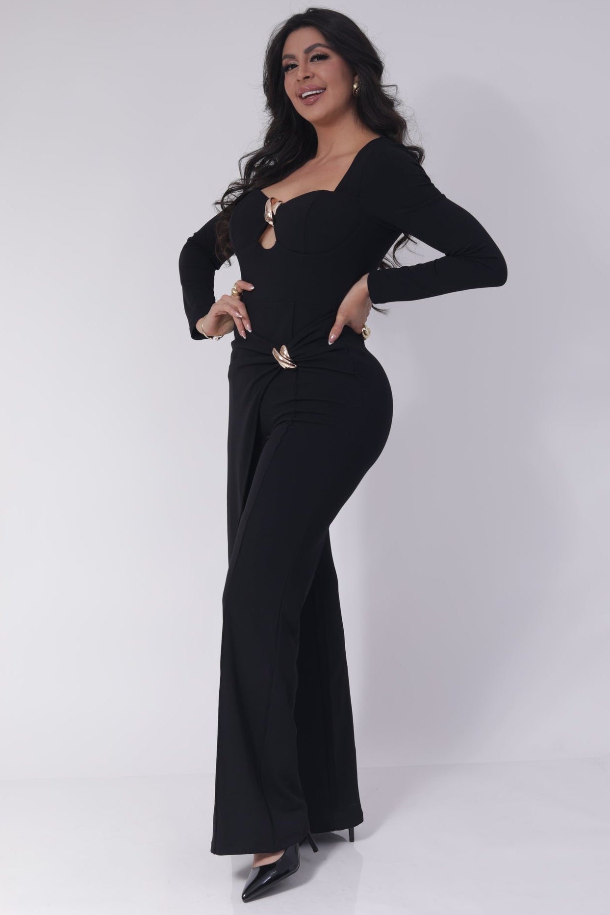 PALAZZO MANGA LARGA ENSAMBLE CADERA