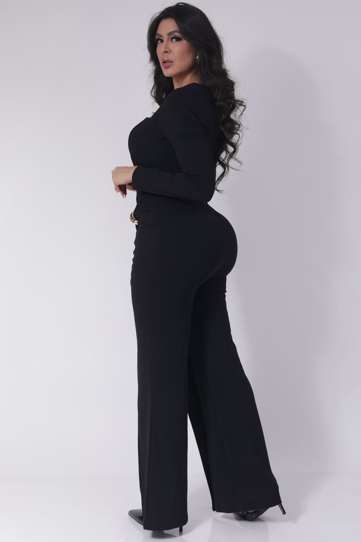 PALAZZO MANGA LARGA ENSAMBLE CADERA