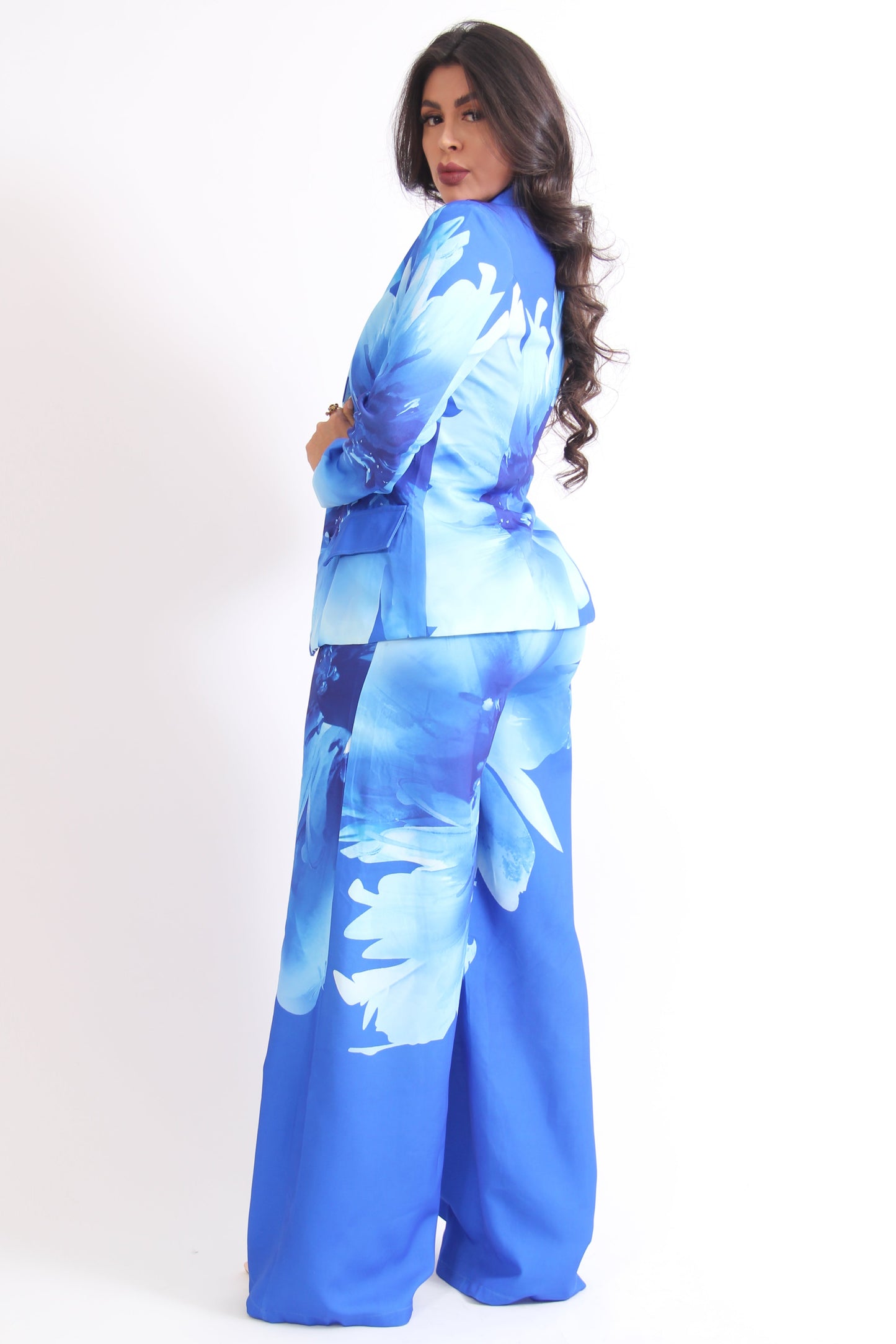 SET TRAJE DE SACO ESTAMPADO FLOR