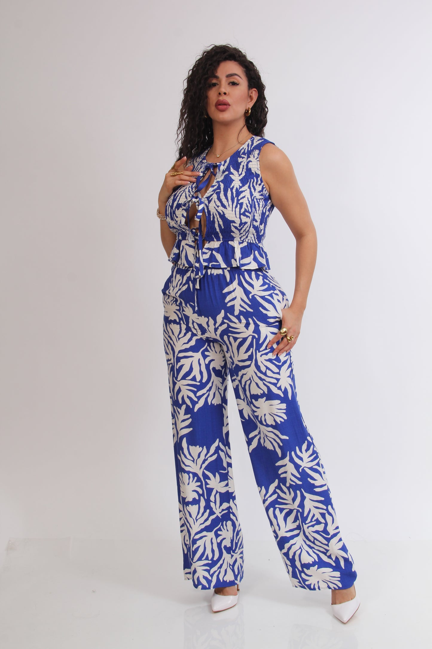 SET ESTAMPADO BLUSA RESORTE