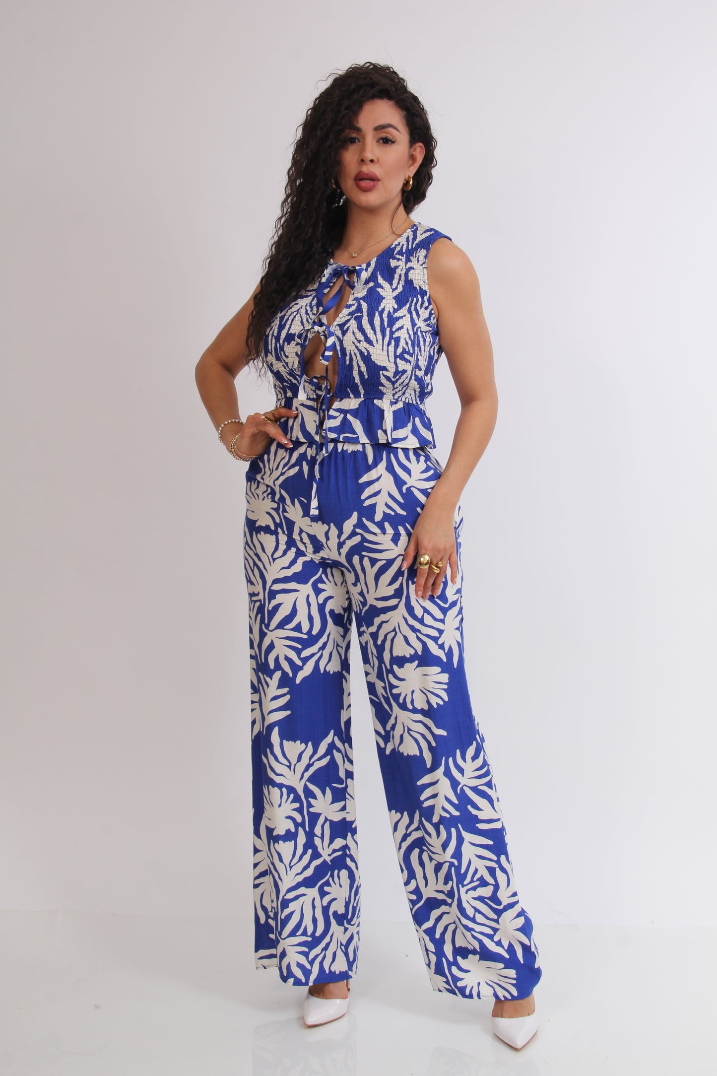 SET ESTAMPADO BLUSA RESORTE