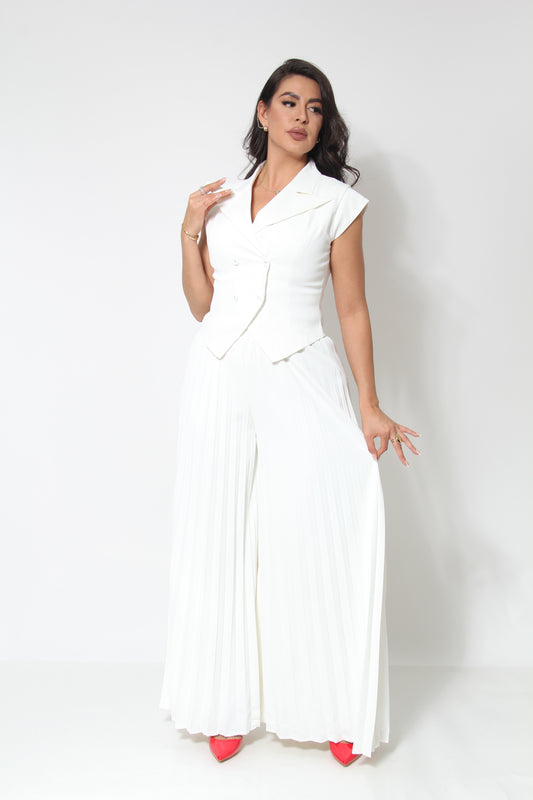 SET DE VESTIR PANTALON PLISADO