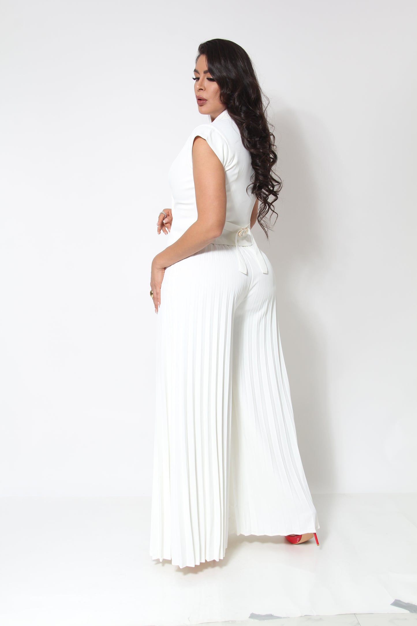SET DE VESTIR PANTALON PLISADO
