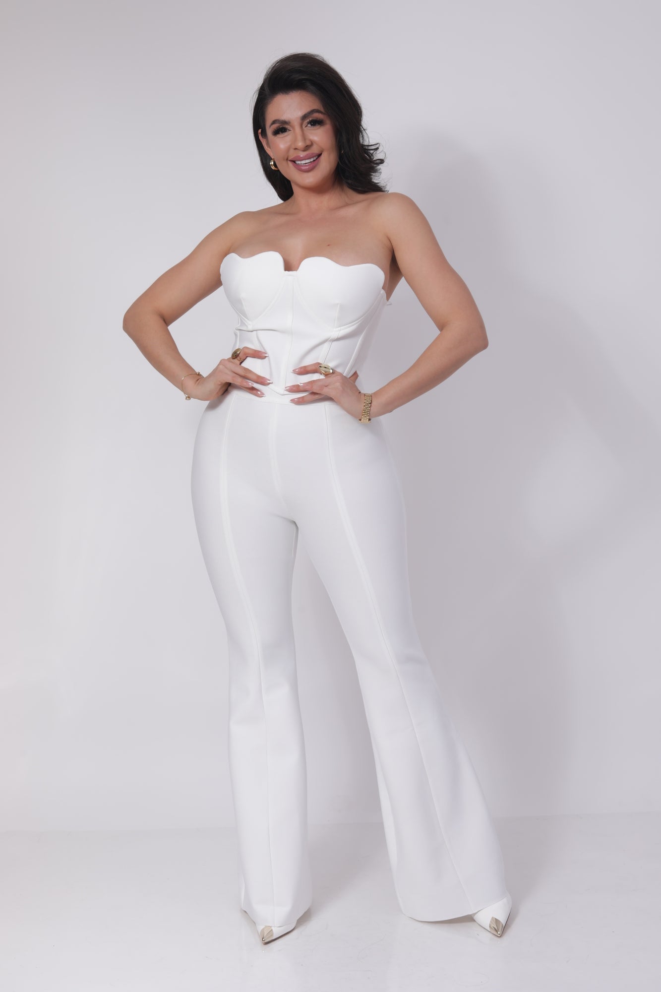 SET BANDAGE TOP STRAPPLE CORAZONES PECHO