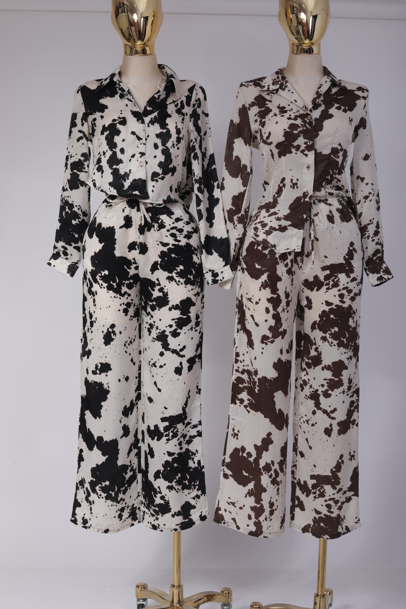 SET ESTAMPADO VACA CAFÉ