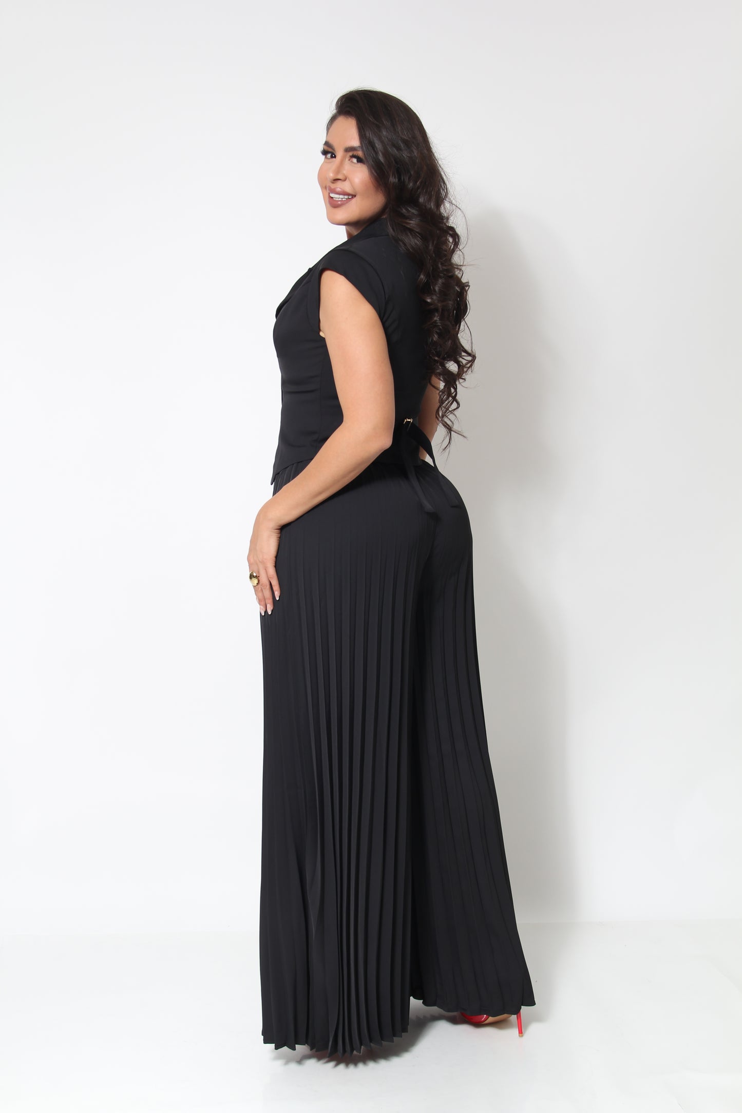 SET DE VESTIR PANTALON PLISADO
