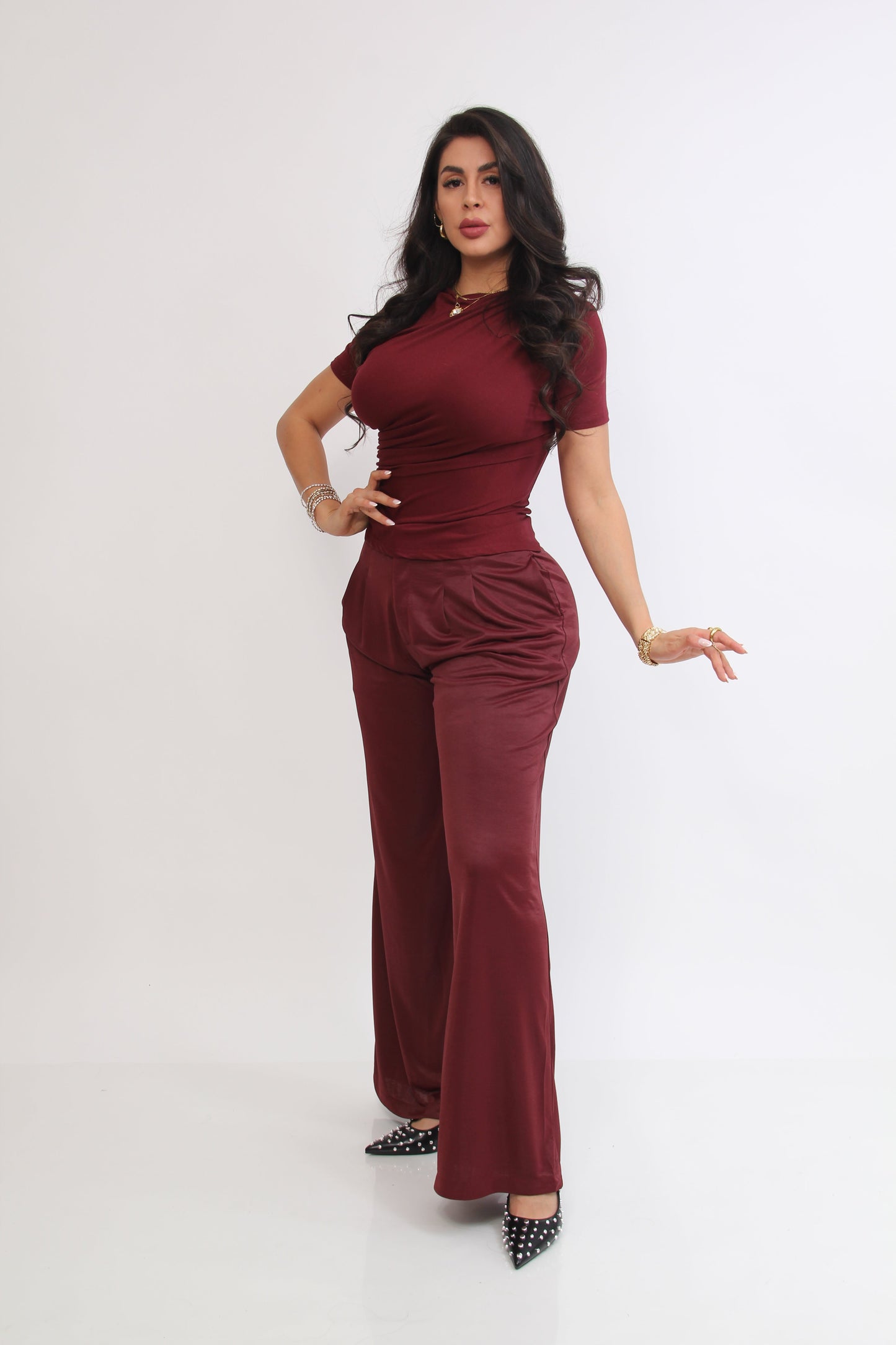 SET DE PANTALON Y BLUSA DE LICRA