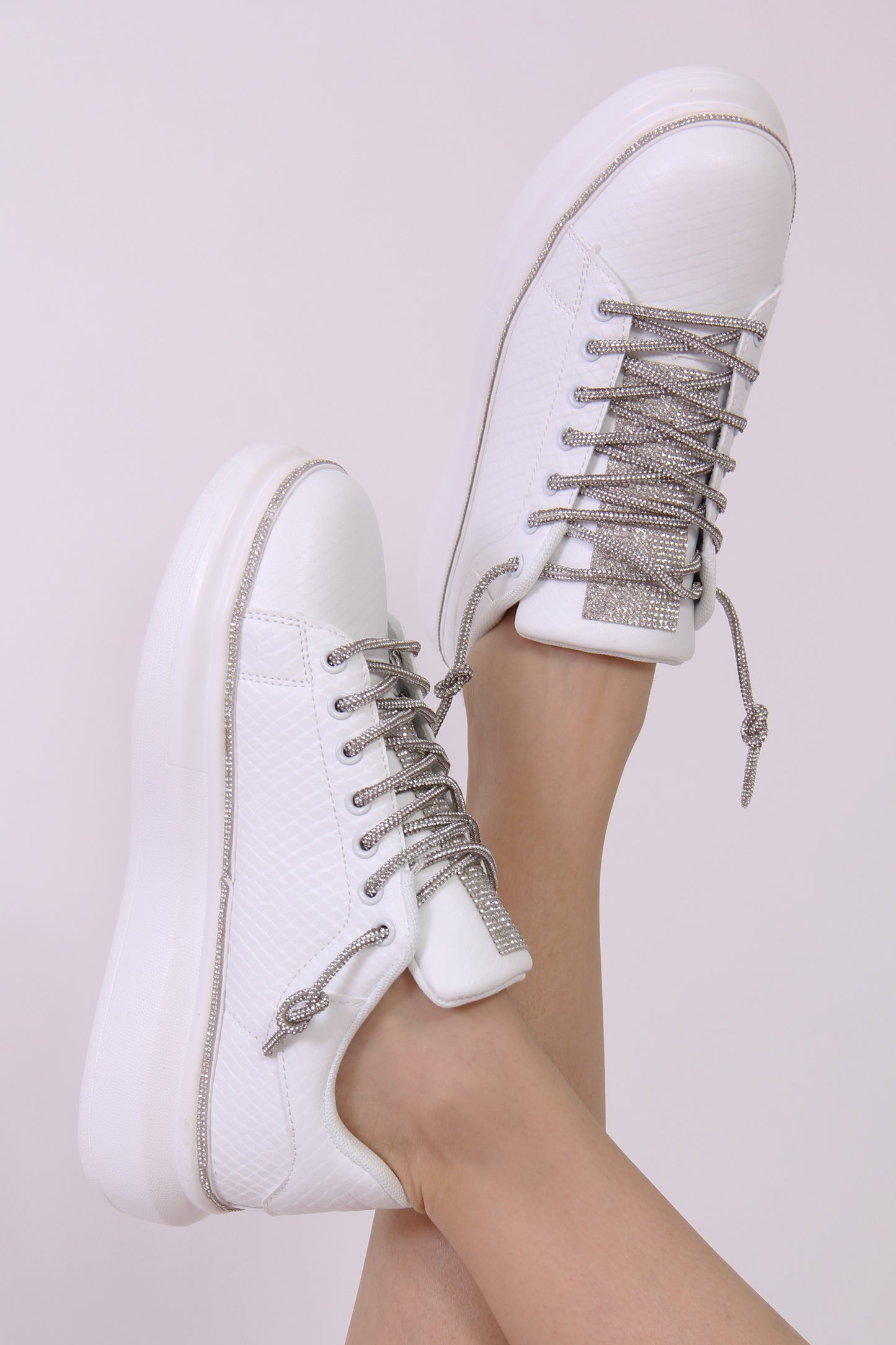 Sia Tenis Blanco Brillos