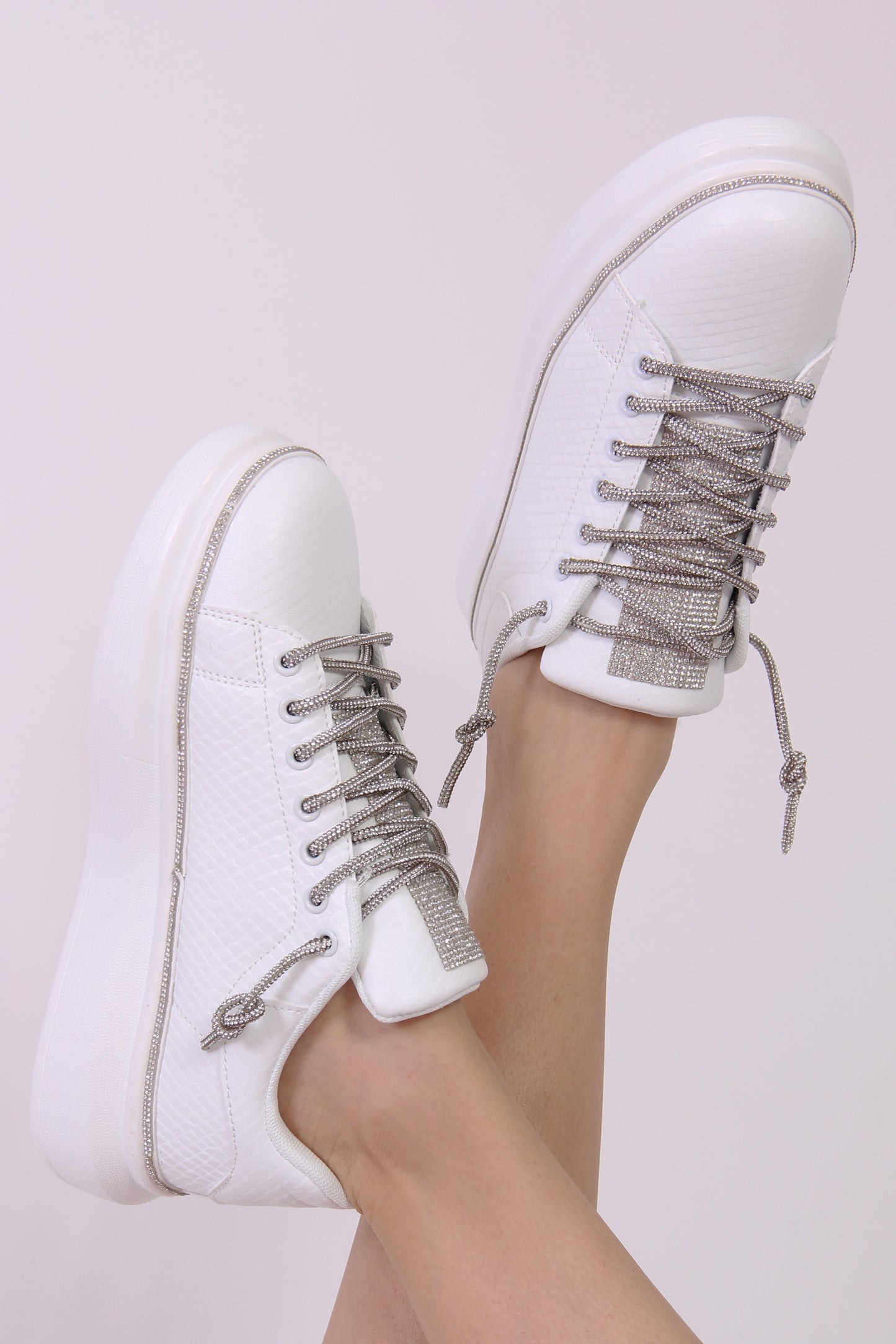 Sia Tenis Blanco Brillos