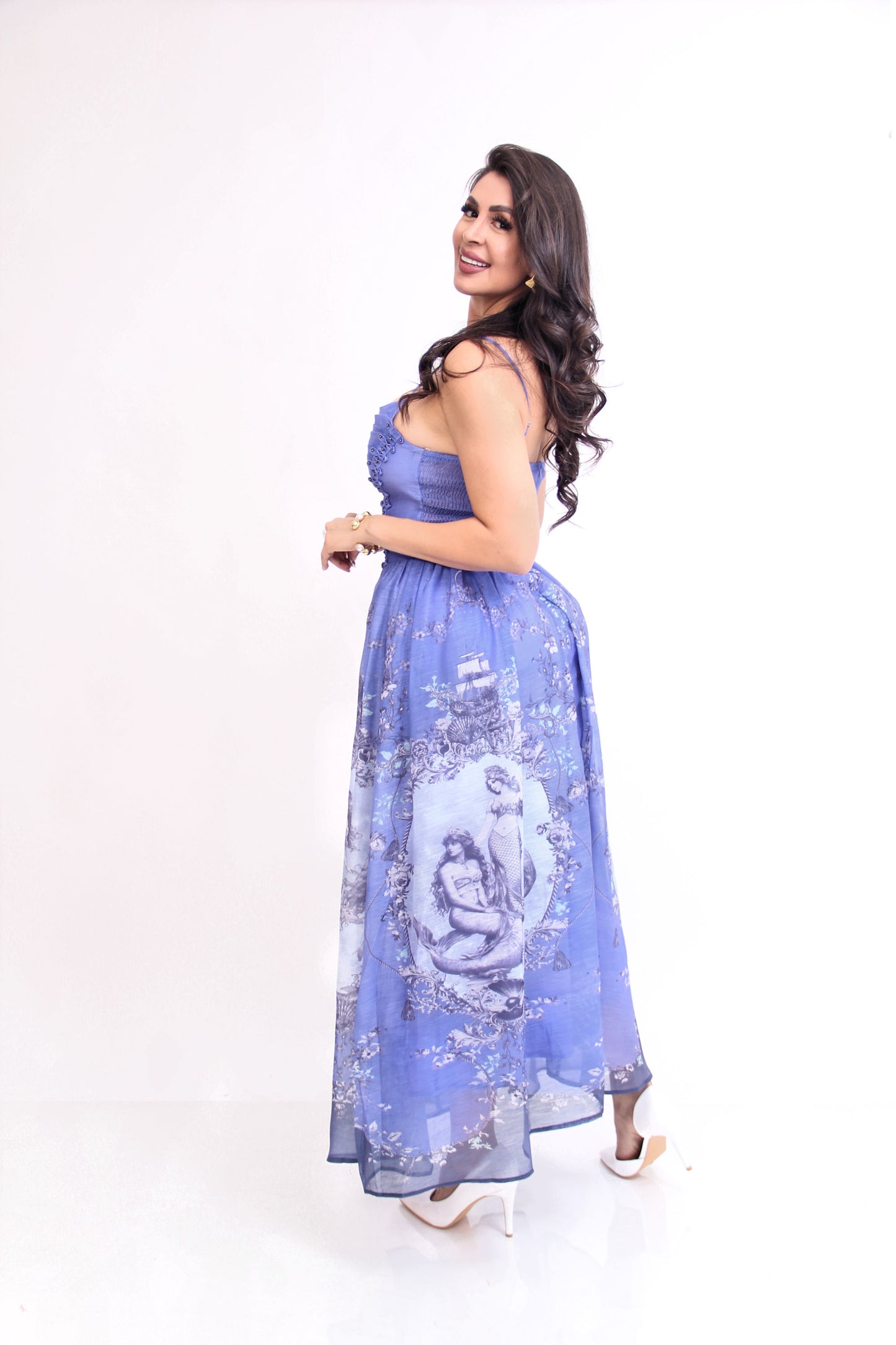VESTIDO CORSET TIRANTES FLOREADO