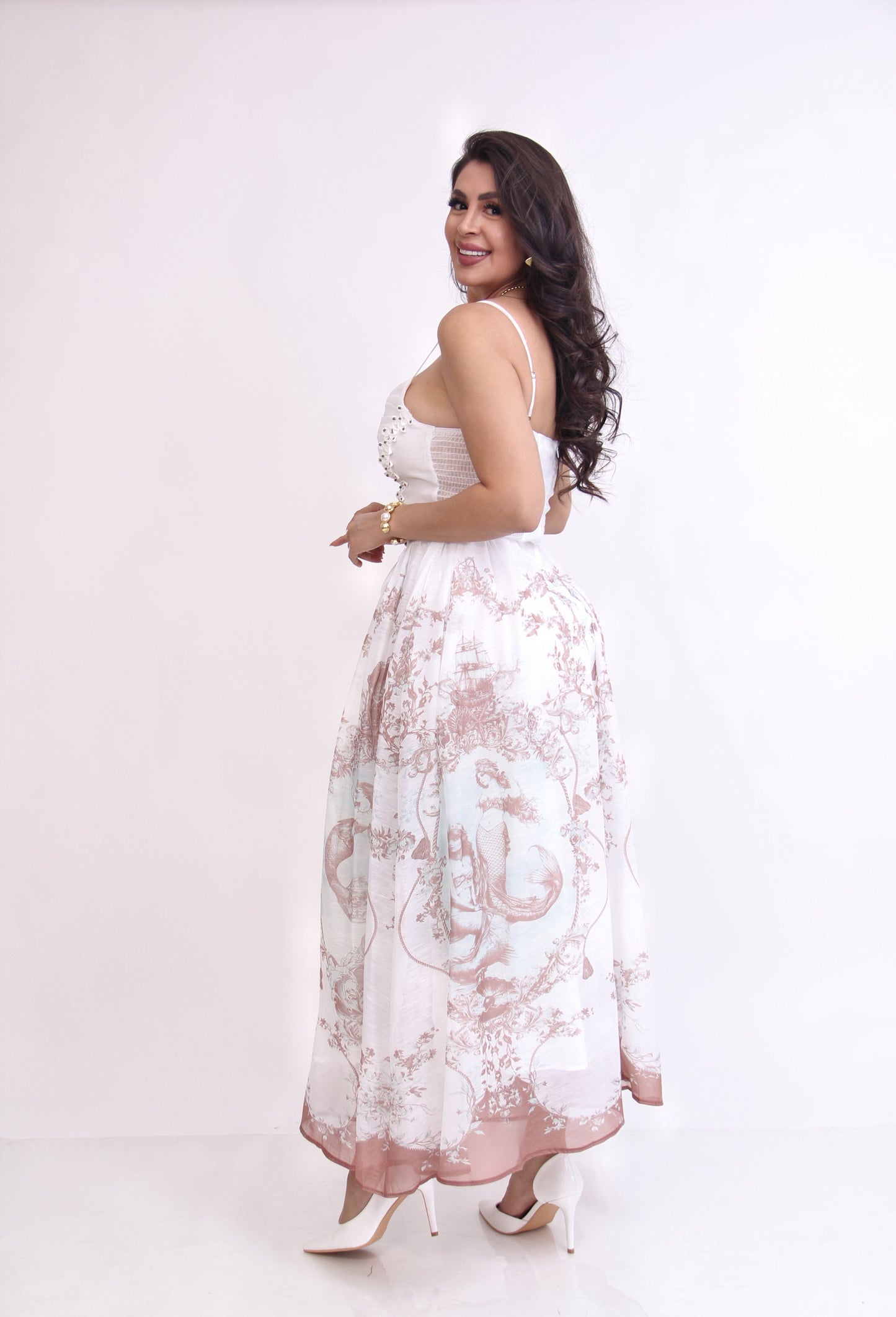 VESTIDO CORSET TIRANTES FLOREADO