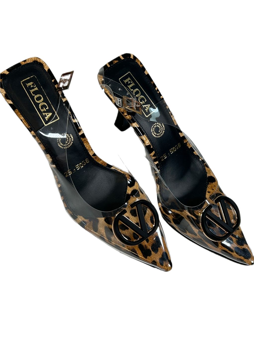ZAPATILLA ANIMAL PRINT TRANSPARENTE