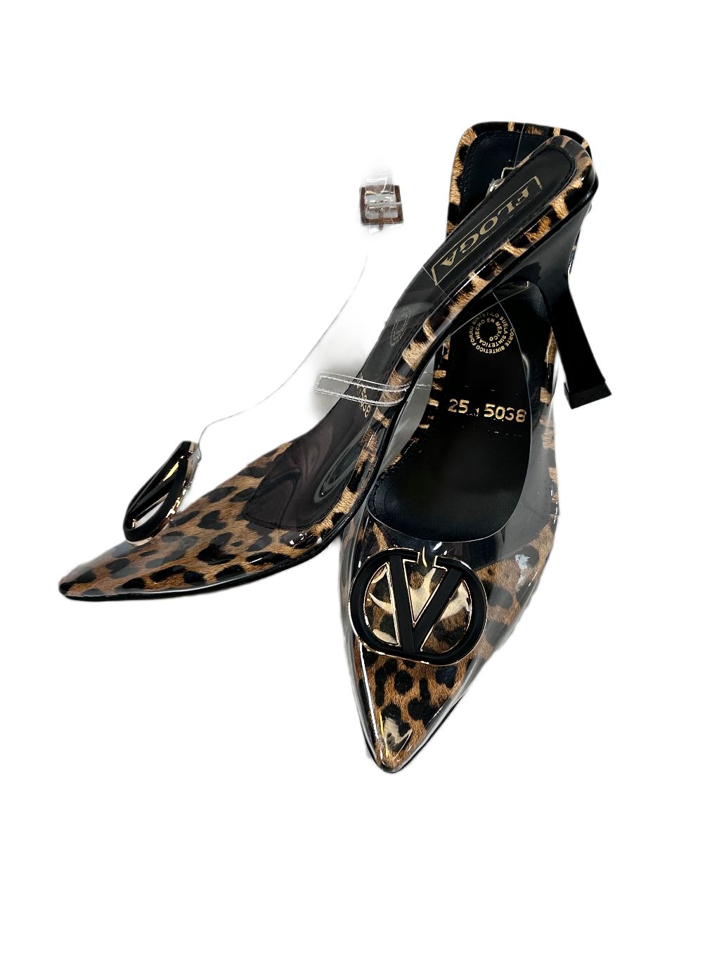 ZAPATILLA ANIMAL PRINT TRANSPARENTE