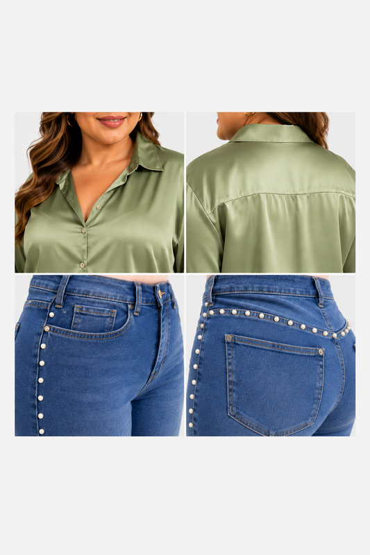 PANTALON MEZCLILLA PERLAS